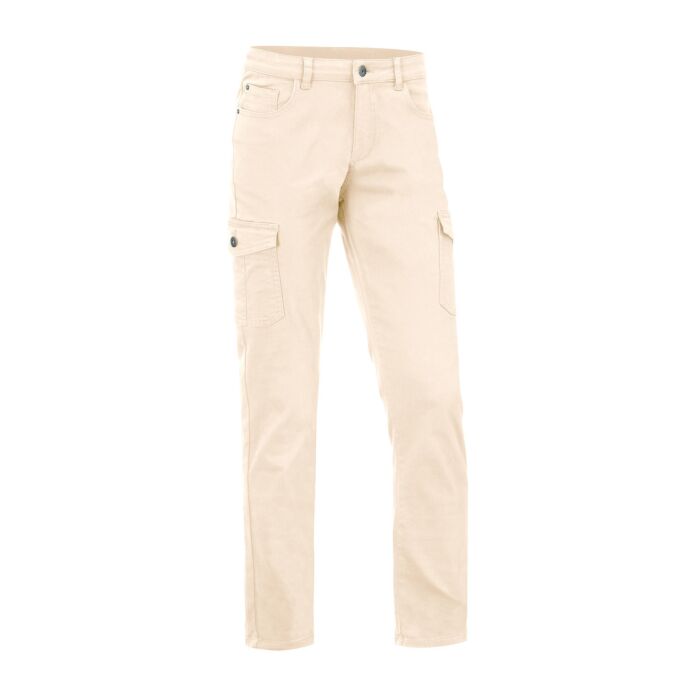 Twill-Cargohose für Damen, beige, 34 von Artime