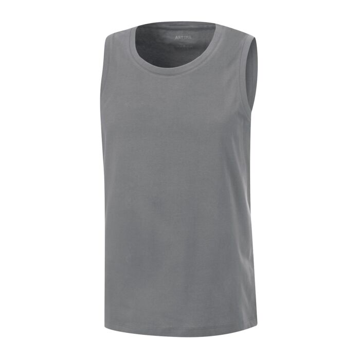 Basic Herren Tank-Top GOTS-Zertifiziert, grau, L von Artime