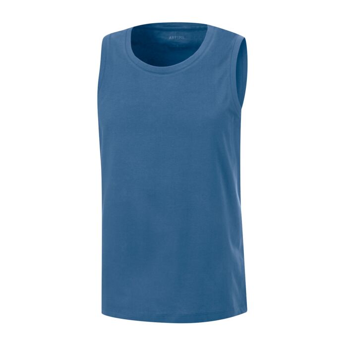 Basic Herren Tank-Top GOTS-Zertifiziert, stahlblau, M von Artime