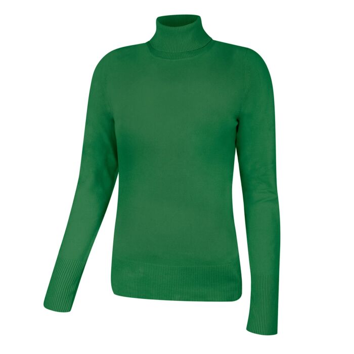 Basic Rollkragenpullover Damen uni, reseda von Artime