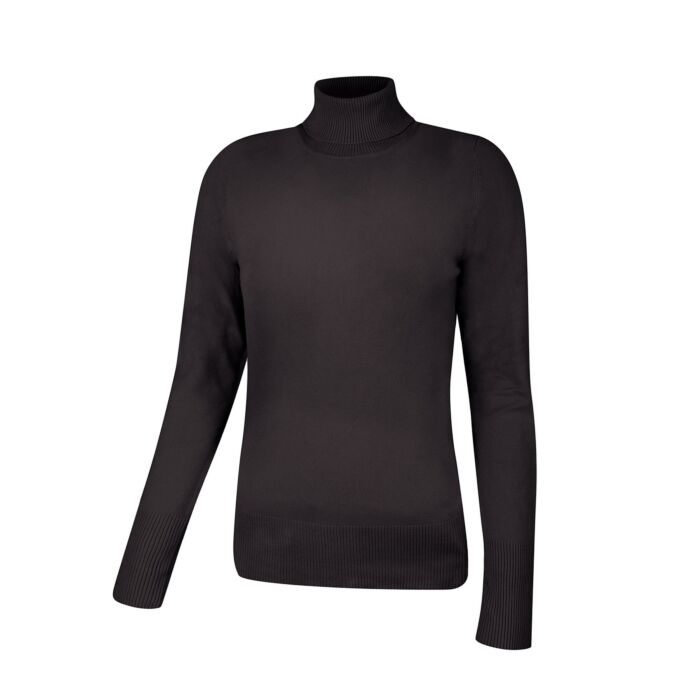 Basic Rollkragenpullover Damen uni, schwarz, XXL von Artime