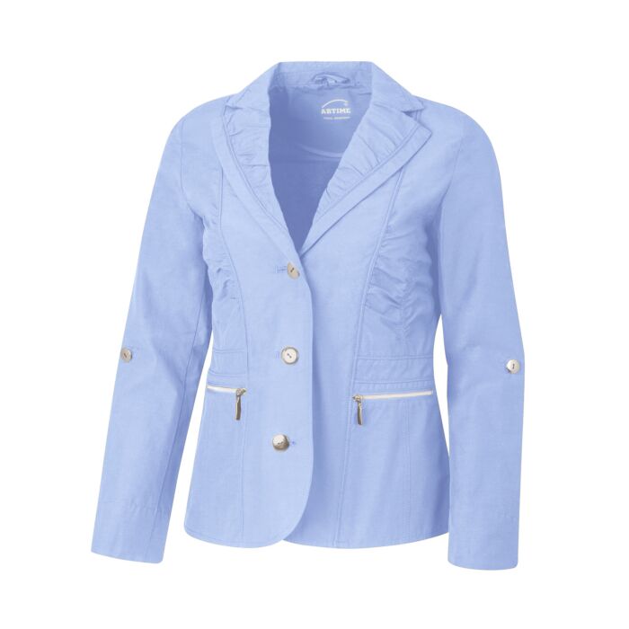 Blazer mit Raffung, hellblau, 40 von Artime