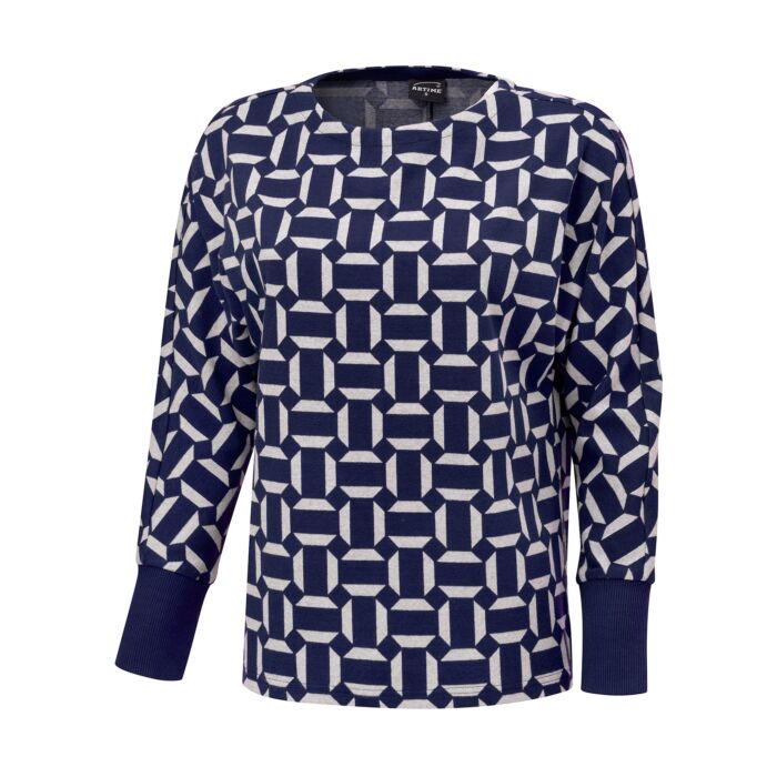 Damen Jaquard Pullover mit geometrischem Muster Damen Jaquard Pullover mit geometrischem Muster von Artime