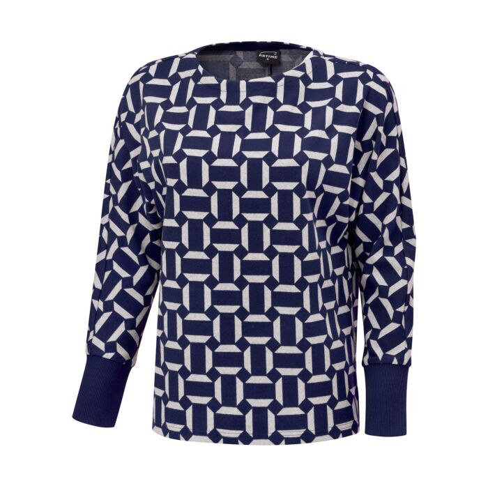 Damen Jaquard Pullover mit geometrischem Muster von Artime