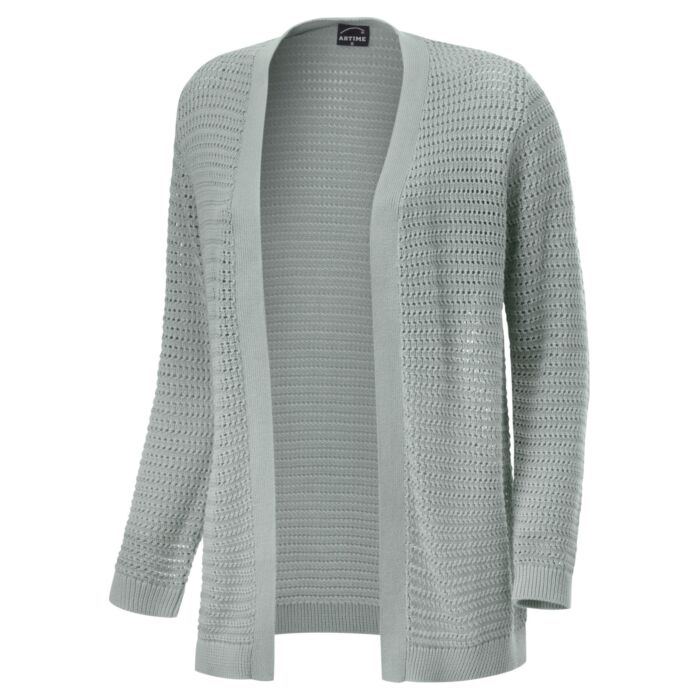 Damen-Strickjacke mit Ajourmuster von Artime Damen-Strickjacke mit Ajourmuster von Artime von Artime
