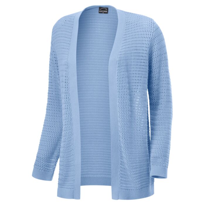 Damen-Strickjacke mit Ajourmuster von Artime Damen-Strickjacke mit Ajourmuster von Artime von Artime