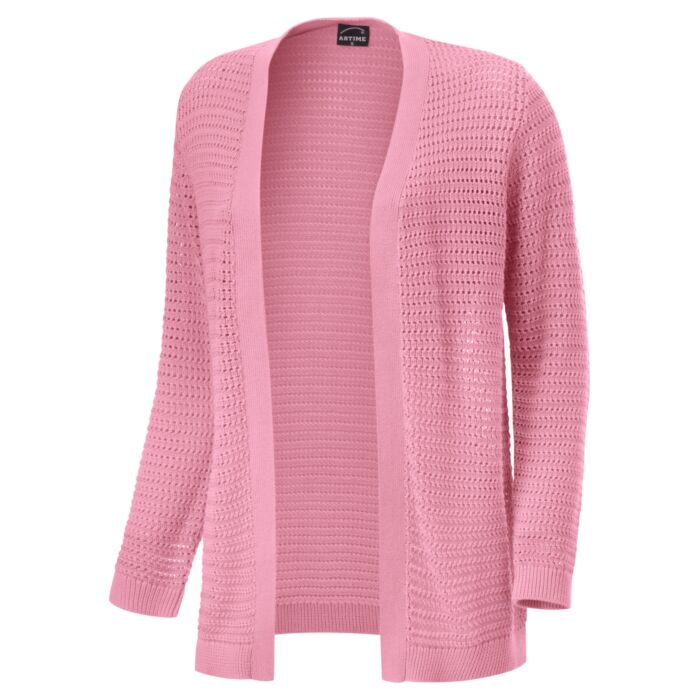 Damen-Strickjacke mit Ajourmuster von Artime Damen-Strickjacke mit Ajourmuster von Artime von Artime