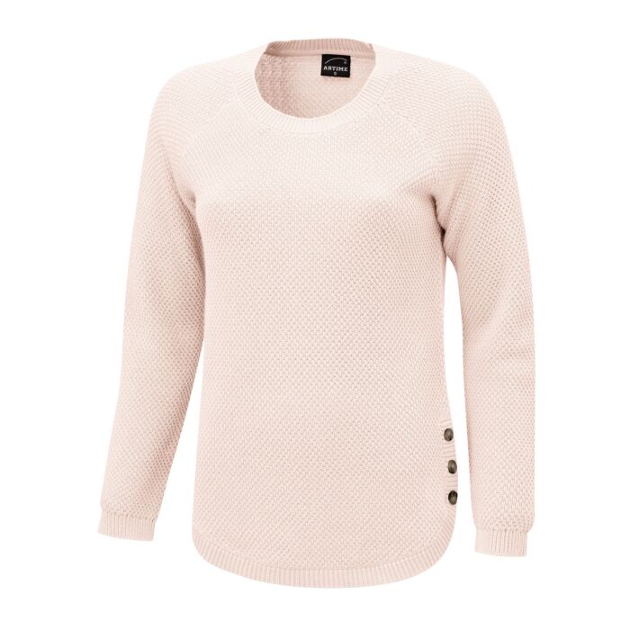 Damen Strickpullover mit Struktur, beige von Artime