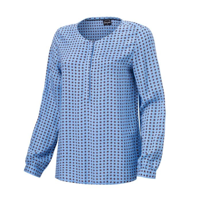 Gemusterte Artime Bluse, hellblau, XL von Artime