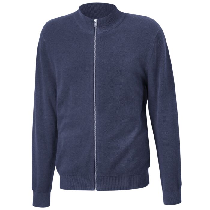 Herren Strickcardigan mit Reissverschluss, navy von Artime