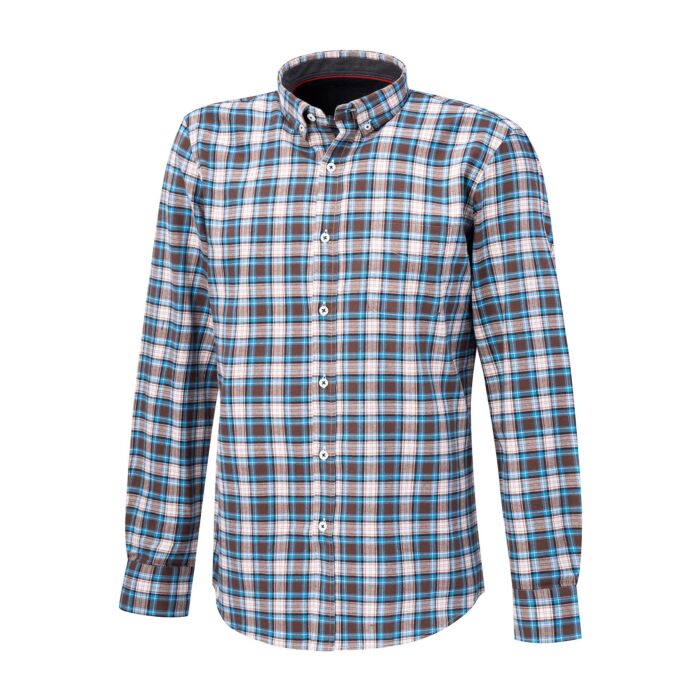 Kariertes Casual Herren-Flanellhemd von Artime blau von Artime