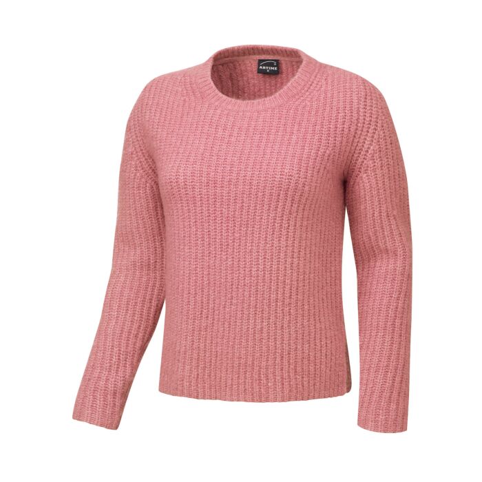 Kuschelig warmer Damen Pullover, altrosa, XS von Artime