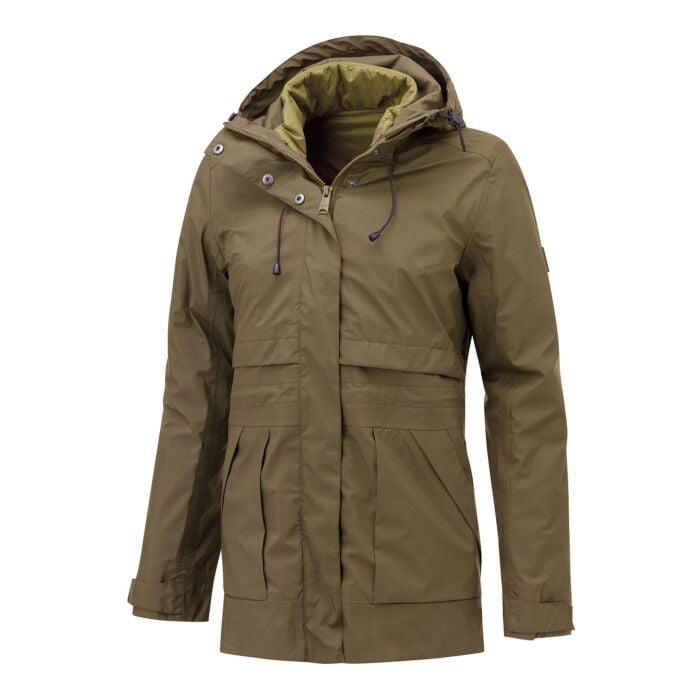 Leicht taillierte Damen Jacke 3 in 1, kiwi-olive von Artime