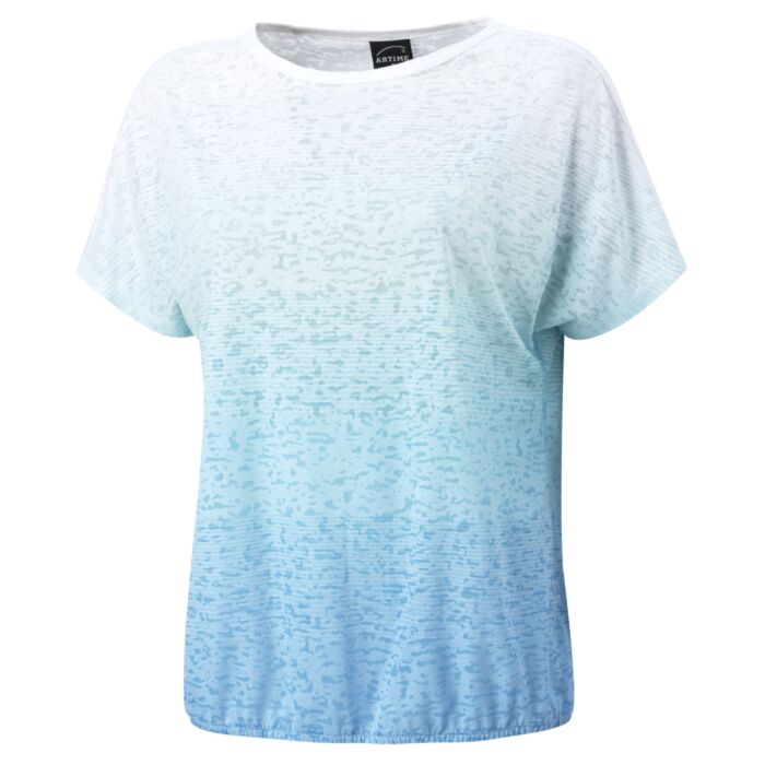 Leichtes T-Shirt in Burnout-Optik, blau von Artime