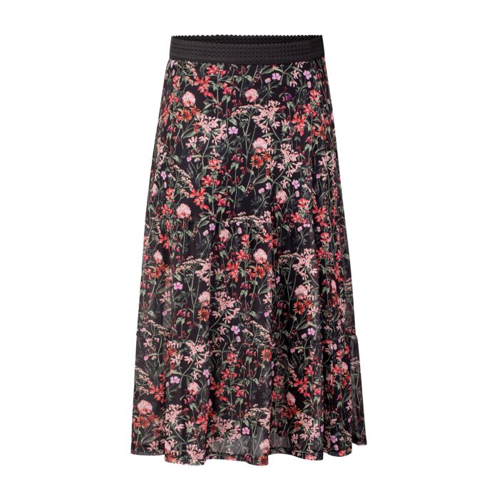 Midi Jupe mit blumigen Allover-Print von Artime