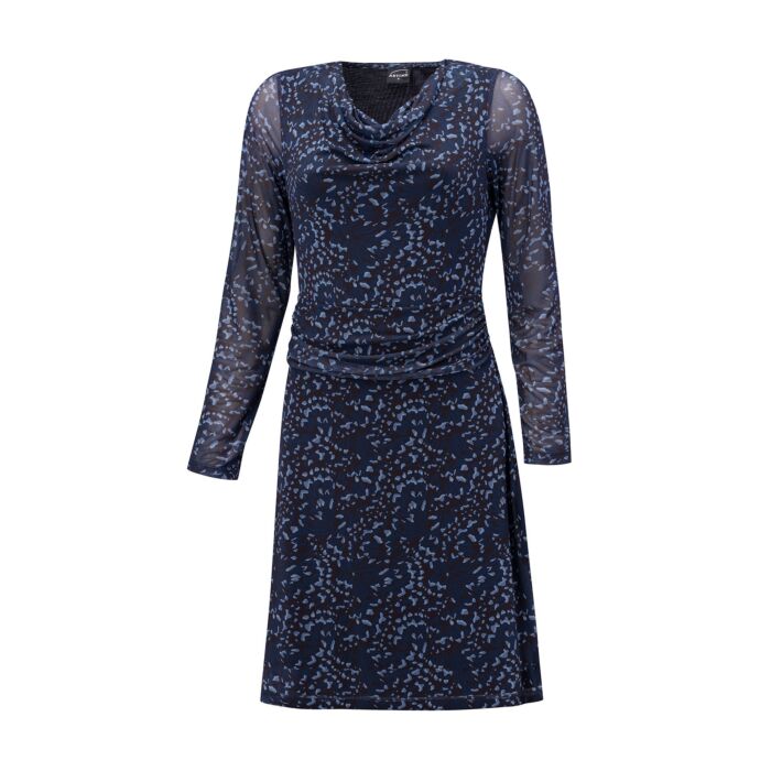 Midi Kleid mit Wasserfallausschnitt und Allover-Print Midi Kleid mit Wasserfallausschnitt und Allover-Print von Artime