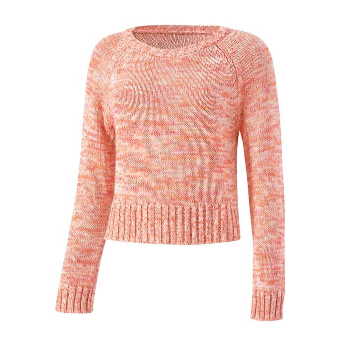 Rundhals Pullover, rosa von Artime