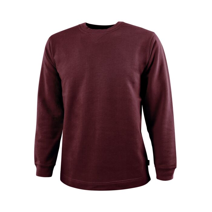 Sweat Shirt mit geradem Saumabschluss, bordeaux von HTA