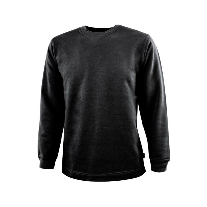 Sweat Shirt mit geradem Saumabschluss, schwarz, XS von HTA