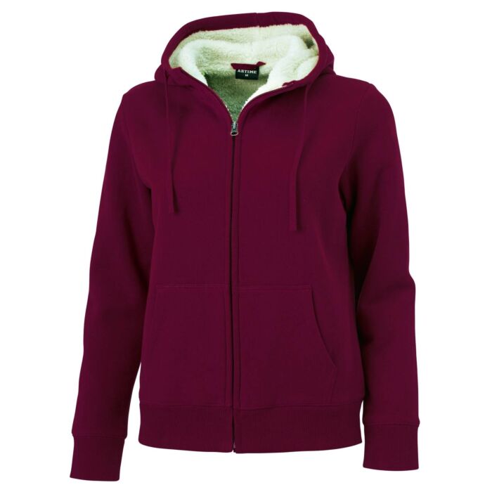 Sweatjacke mit Teddyfleece von Artime