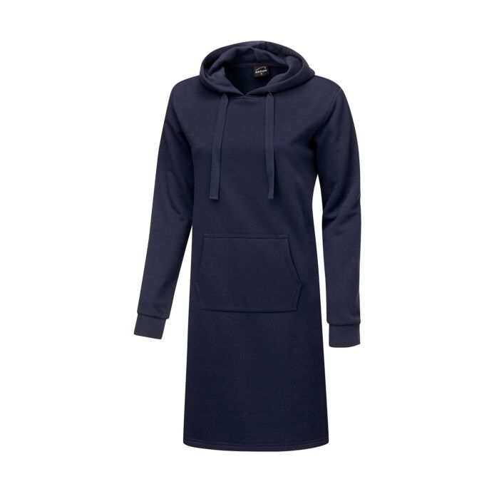 Sweatkleid mit Kapuze und Kordel, navy, XS von Artime