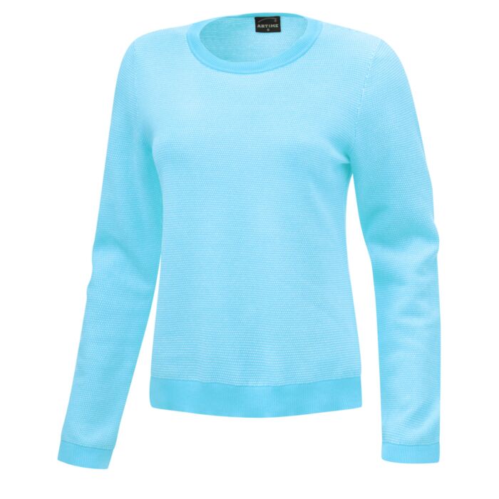 Trendiger Pullover von Artime, aqua blau von Artime