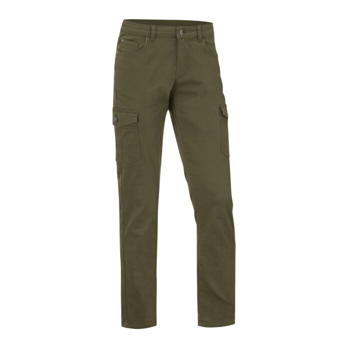 Twill-Cargohose für Damen, grün, 34 von Artime