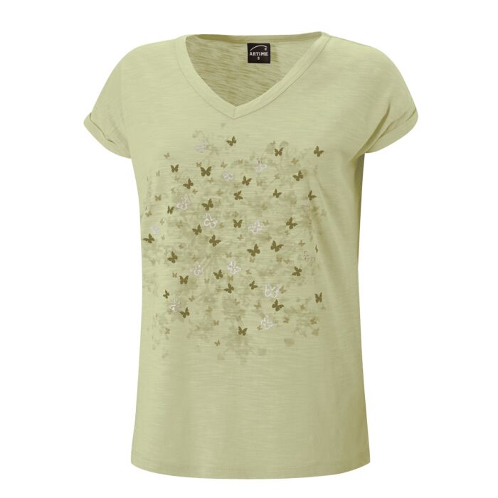 V-Neck T-Shirt mit Sommerprints von Artime