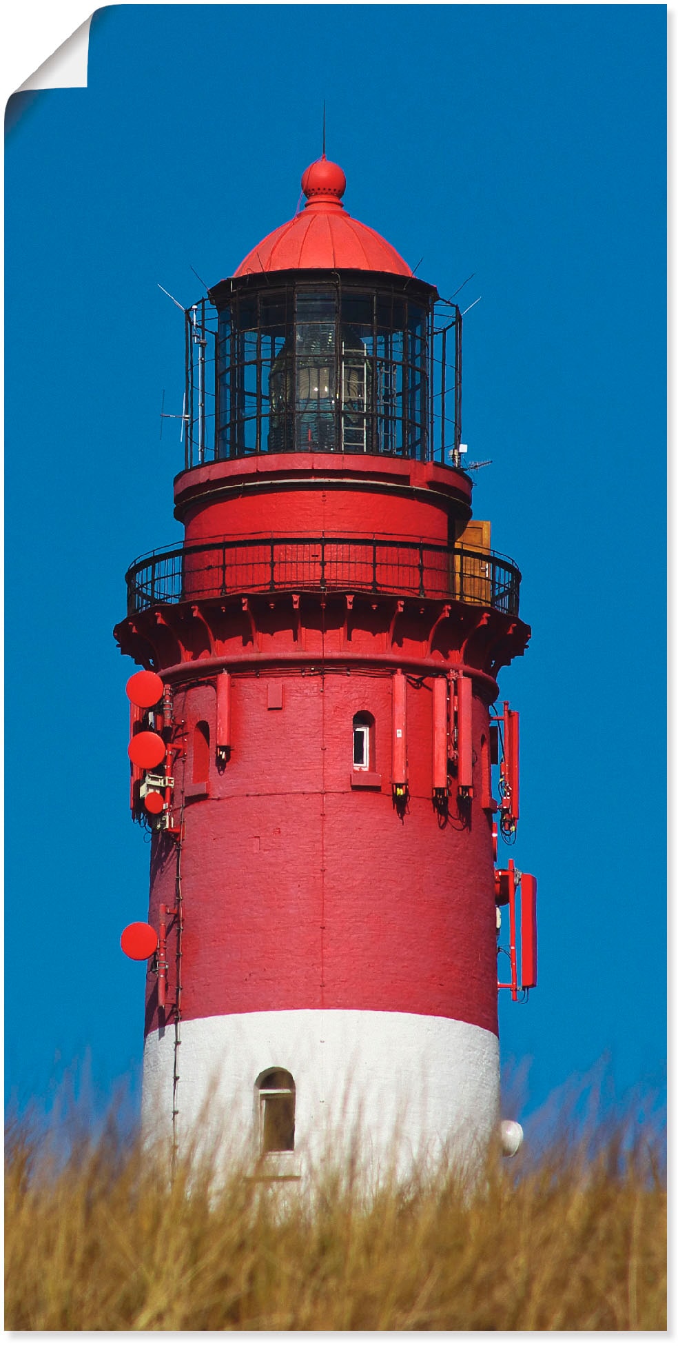 Artland Alu-Dibond-Druck »Amrumer Leuchtturm«, Gebäude, (1 St.), auf Keilrahmen gespannt von Artland