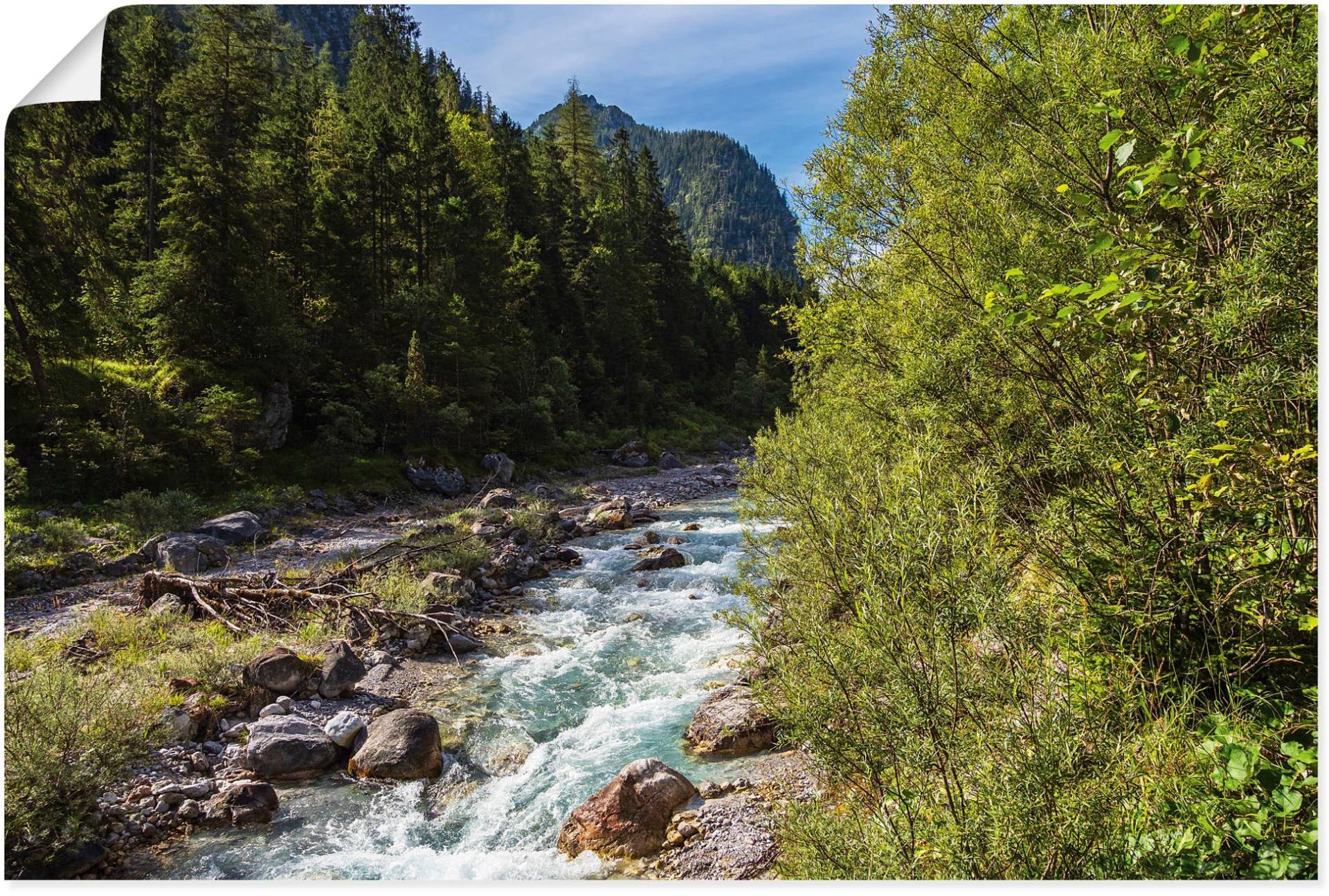 Artland Alu-Dibond-Druck »Wimbachtal Ramsau Berchtesgadener Land«, Berge & Alpenbilder, (1 St.), für Innen- und Aussenbereich geeignet, Outdoorbild von Artland