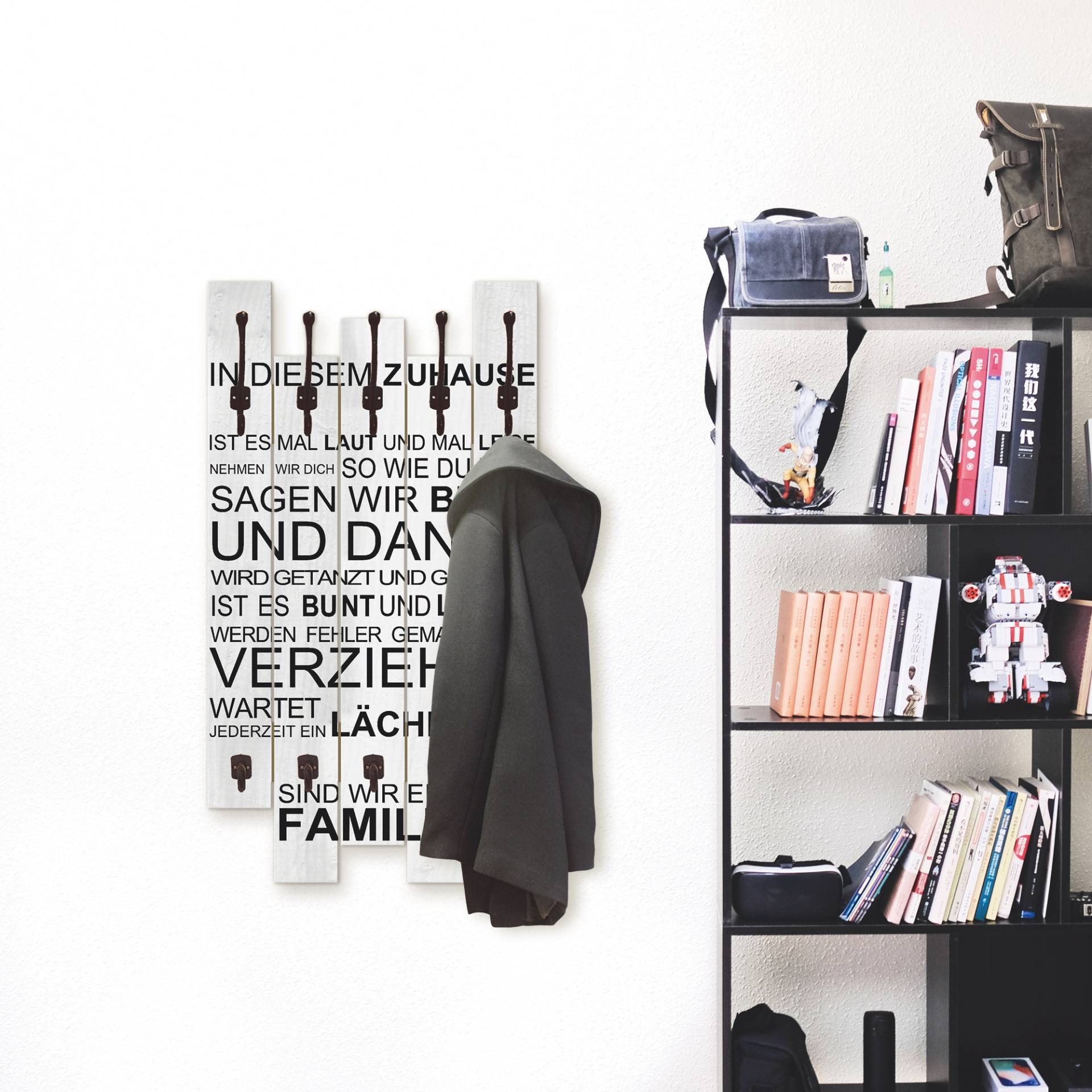 Artland Garderobenleiste »In diesem Zuhause_weiss«, teilmontiert Artland Garderobenleiste »In diesem Zuhause_weiss«, teilmontiert von Artland
