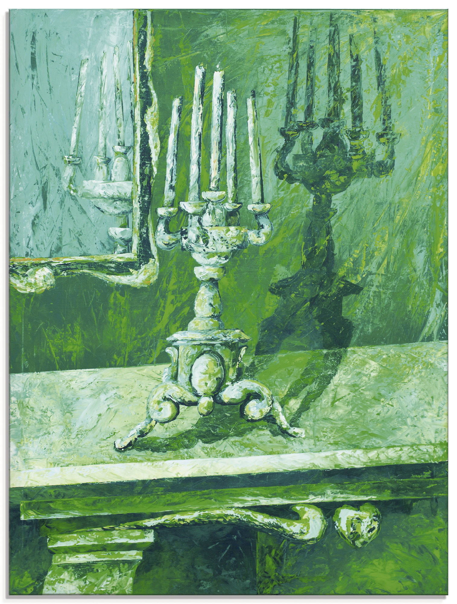 Artland Glasbild »Barocker Leuchter«, Innenarchitektur, (1 St.), in verschiedenen Grössen von Artland