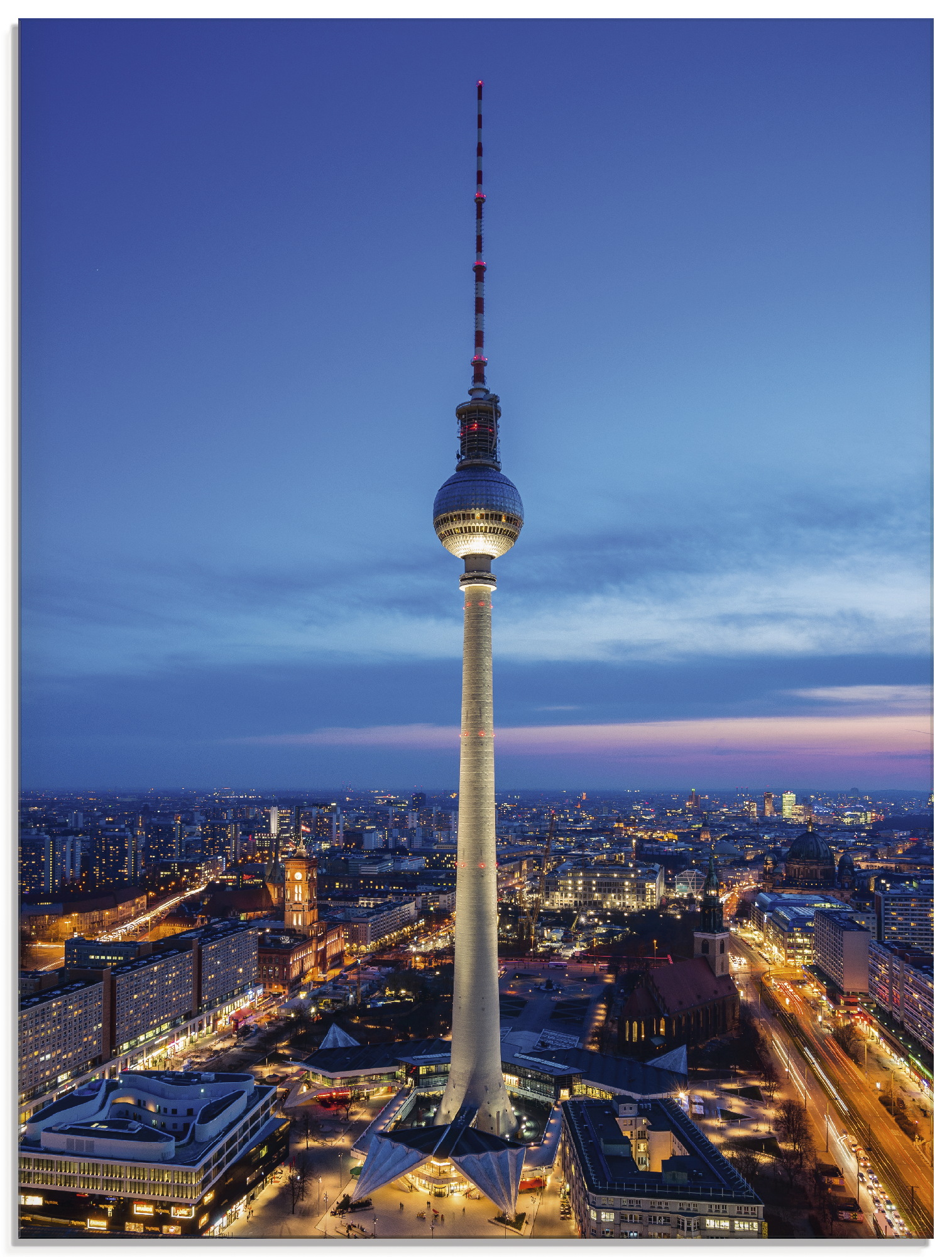 Artland Glasbild »Berlin Fernsehturm«, Deutschland, (1 St.), in verschiedenen Grössen von Artland