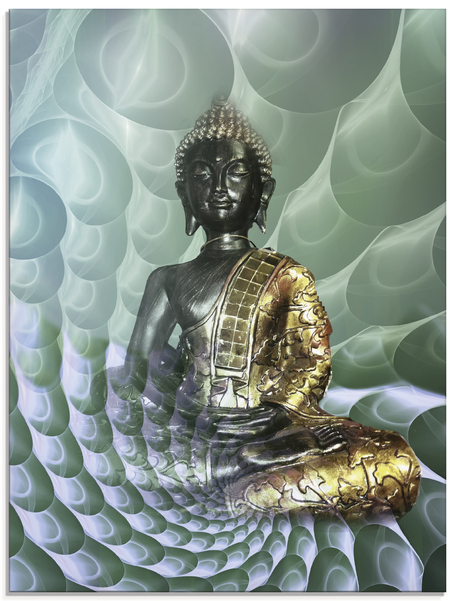 Artland Glasbild »Buddhas Traumwelt CB«, Religion, (1 St.), in verschiedenen Grössen von Artland