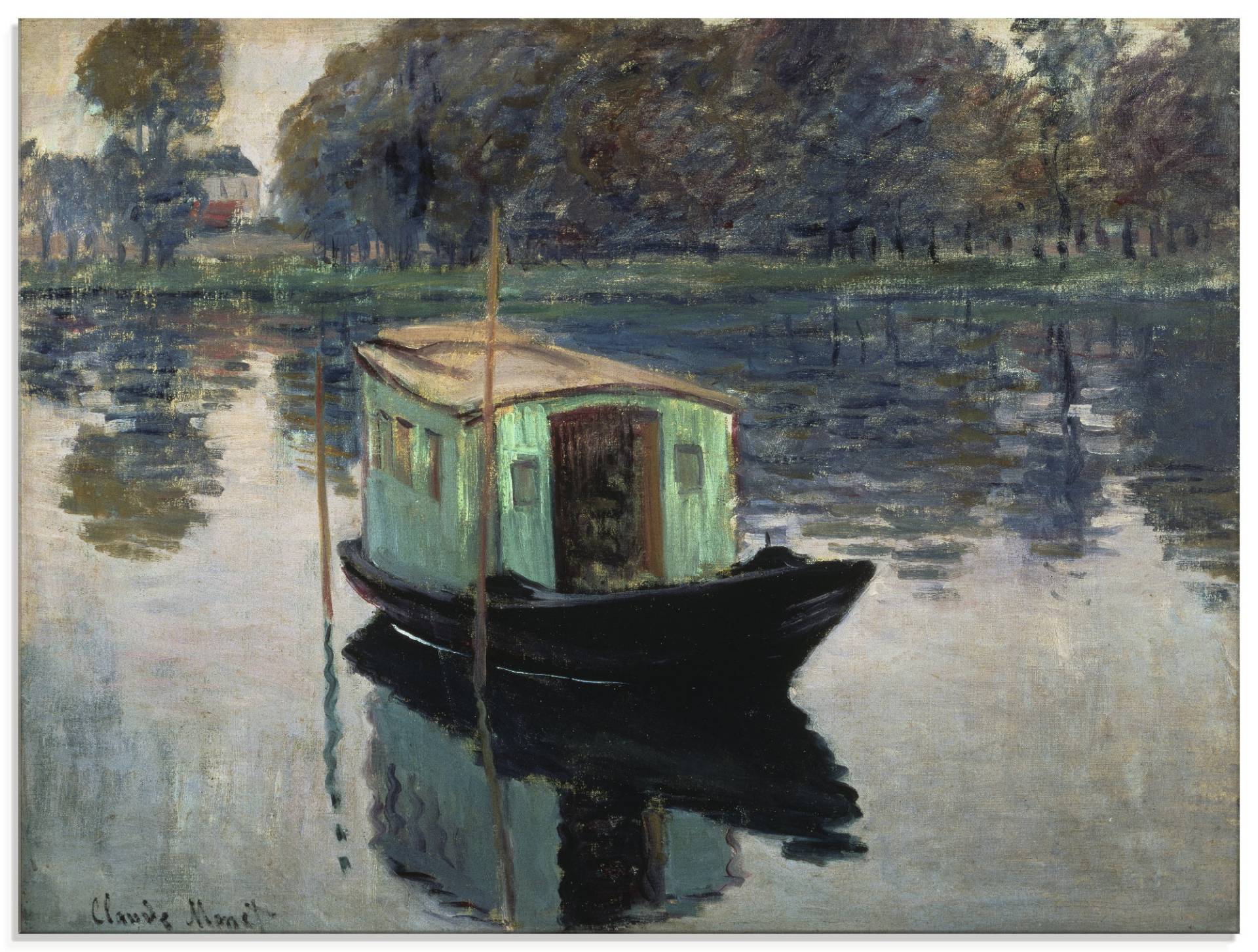 Artland Glasbild »Das Atelierboot. 1874«, Boote & Schiffe, (1 St.), in verschiedenen Grössen von Artland