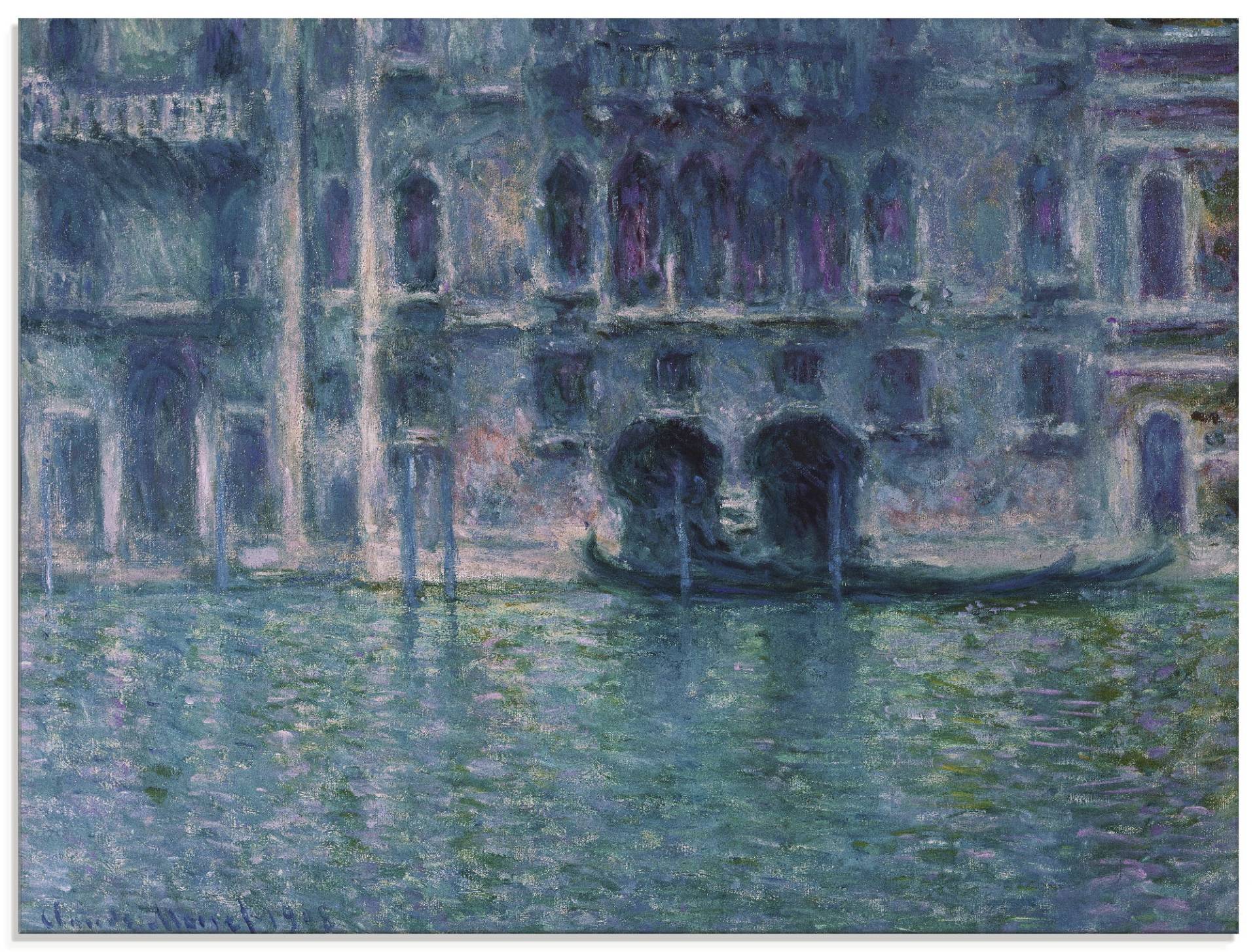 Artland Glasbild »Der Palazzo de Mula in Venedig. 1908«, Italien, (1 St.), in verschiedenen Grössen von Artland