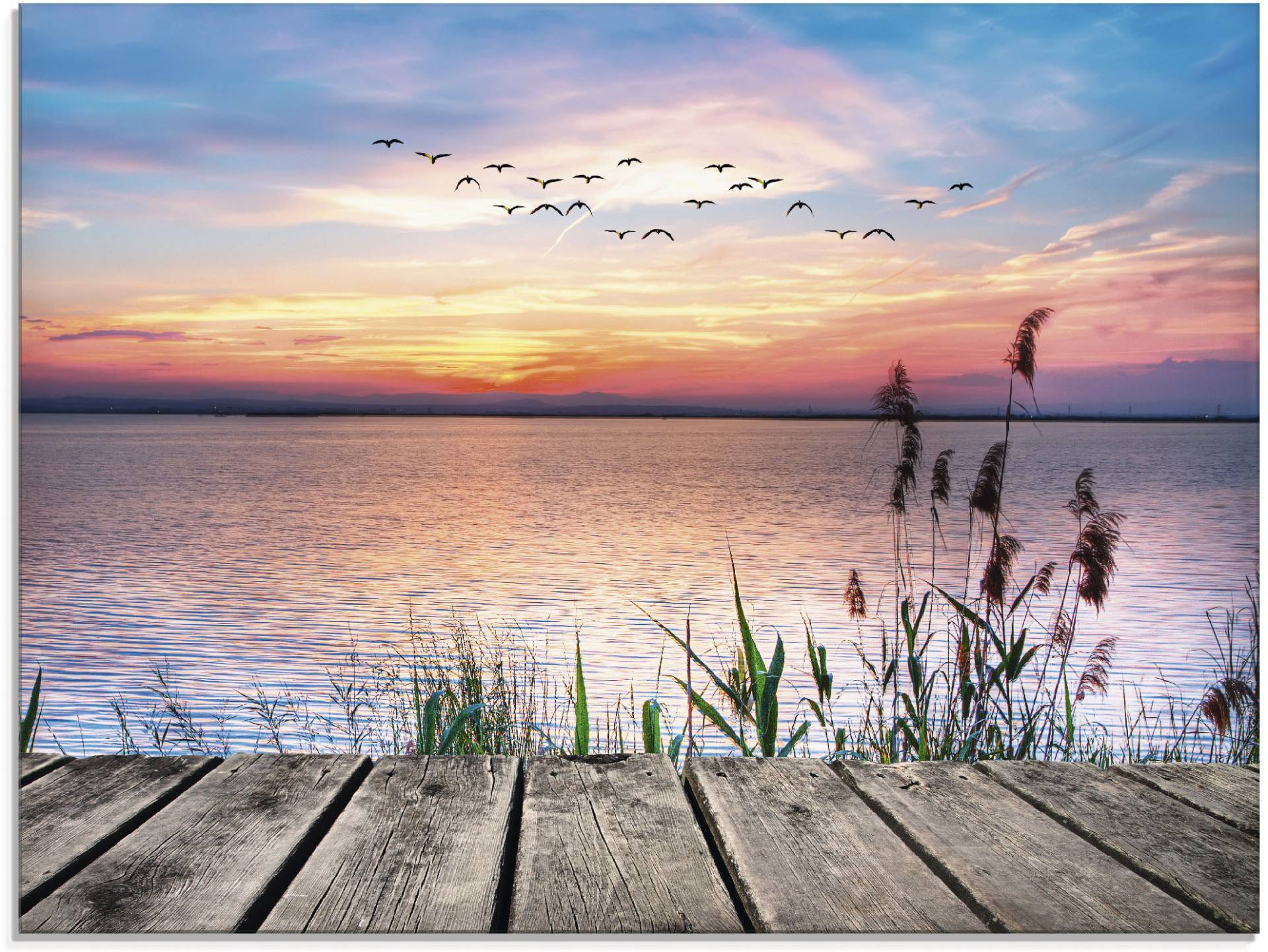 Artland Glasbild »Der See in den Farben der Wolken«, Gewässer, (1 St.), in verschiedenen Grössen Artland Glasbild »Der See in den Farben der Wolken«, Gewässer, (1 St.), in verschiedenen Grössen von Artland