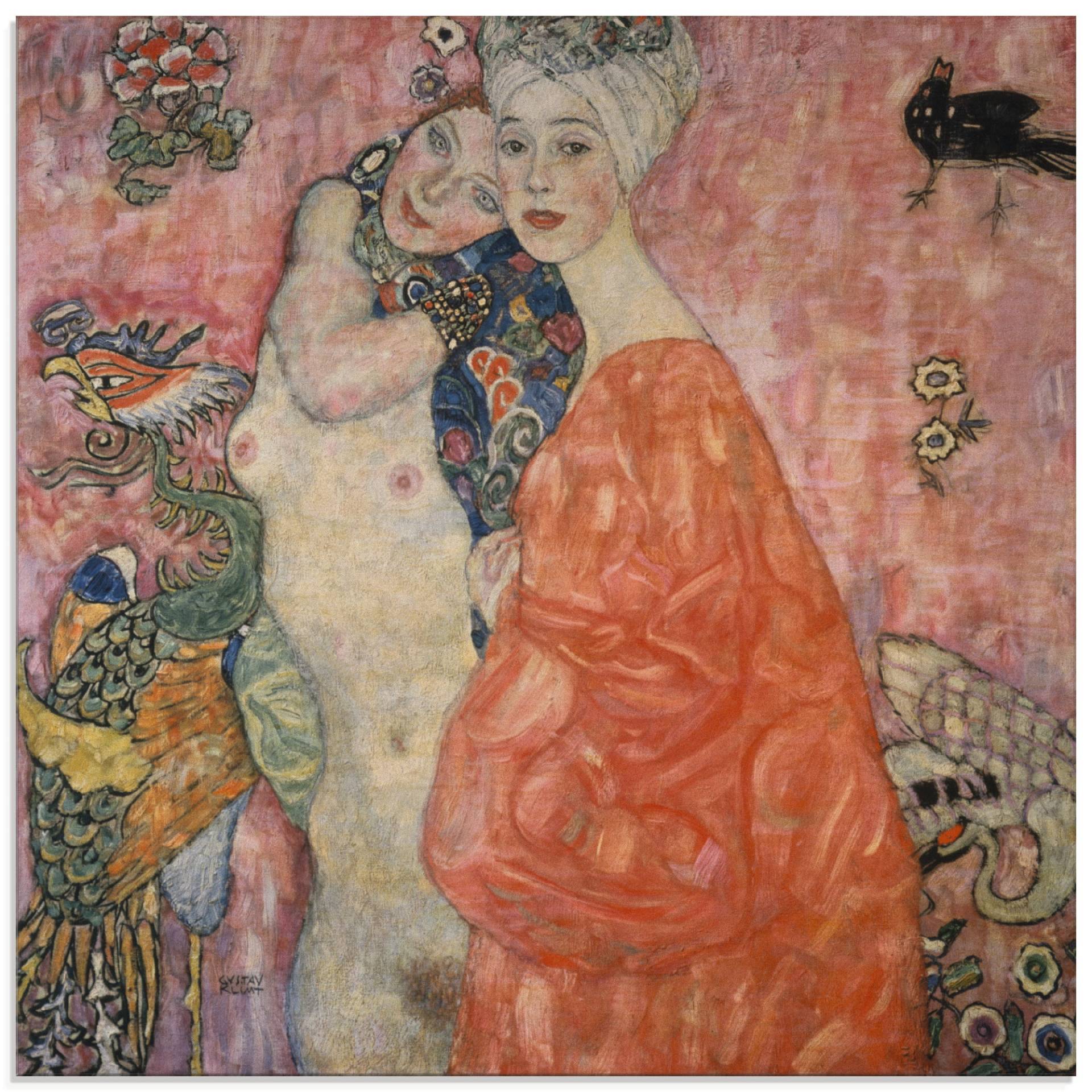 Artland Glasbild »Die Freundinnen. 1916/17«, Frau, (1 St.), in verschiedenen Grössen von Artland