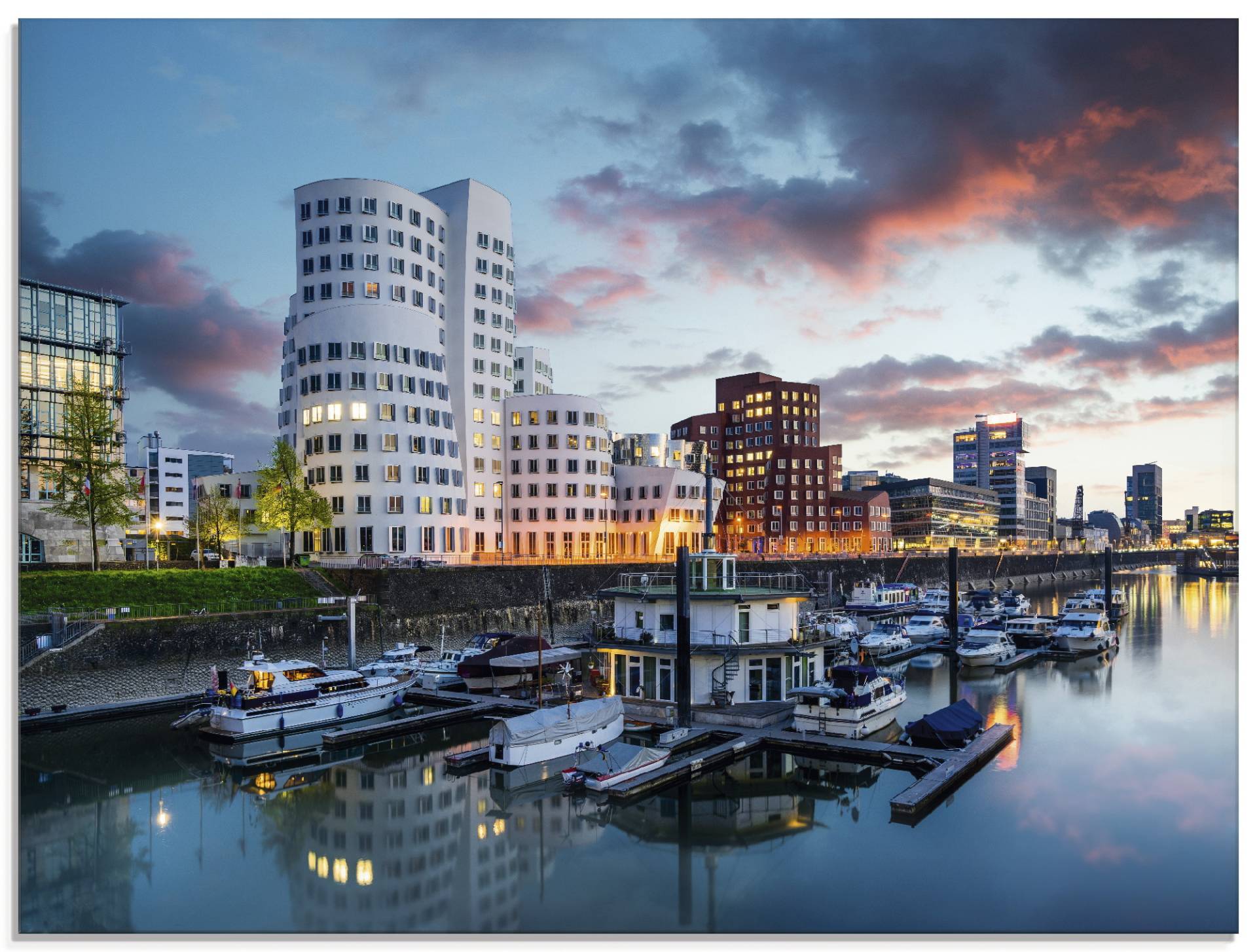 Artland Glasbild »Düsseldorf Medienhafen«, Deutschland, (1 St.), in verschiedenen Grössen von Artland