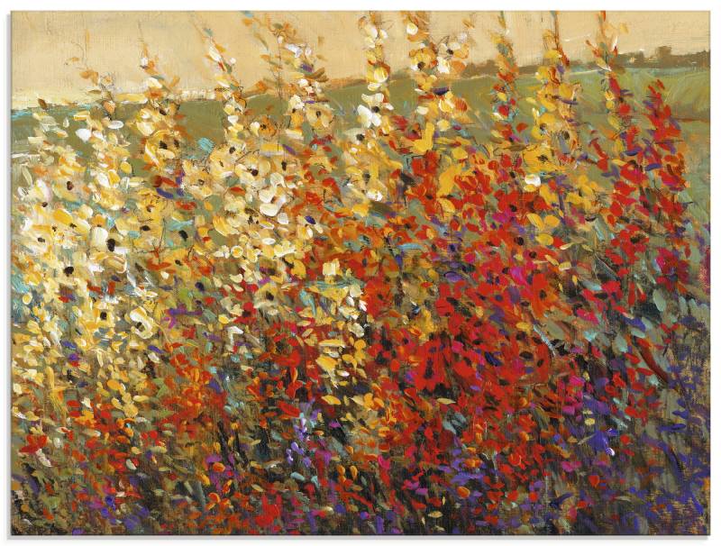 Artland Glasbild »Feld mit Herbstblumen I«, Blumenwiese, (1 St.), in verschiedenen Grössen von Artland