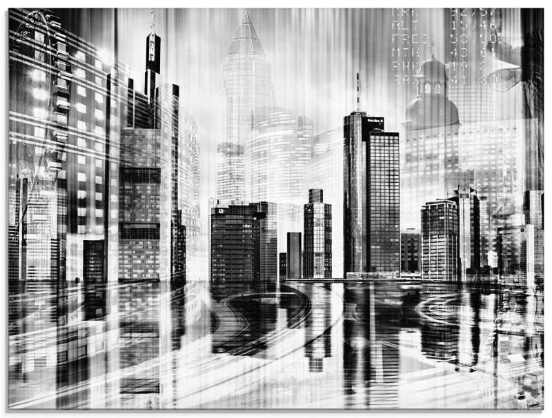 Artland Glasbild »Frankfurt Skyline Collage 01«, Deutschland, (1 St.), in verschiedenen Grössen von Artland