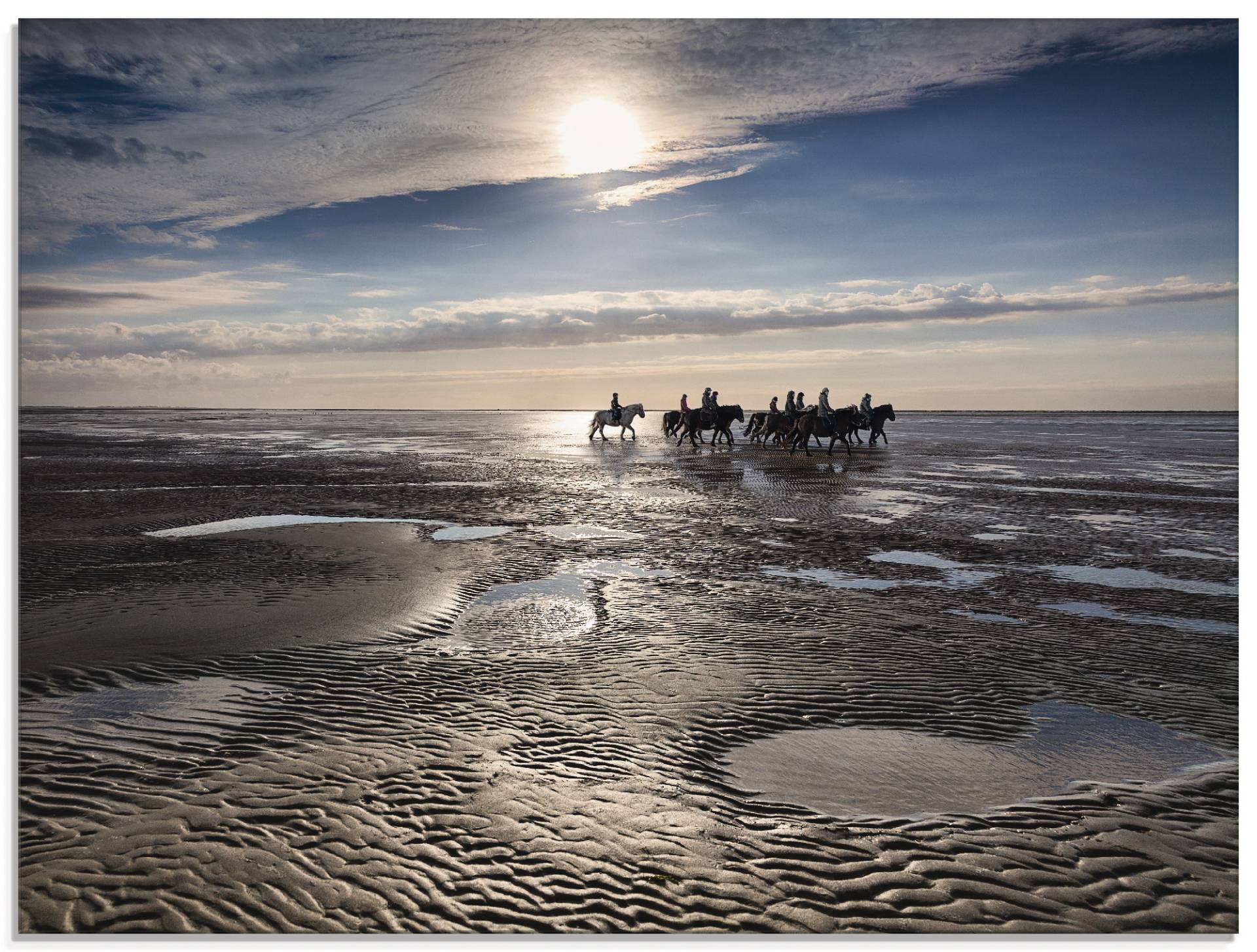 Artland Glasbild »Freiheit am Meer«, Strand, (1 St.), in verschiedenen Grössen von Artland