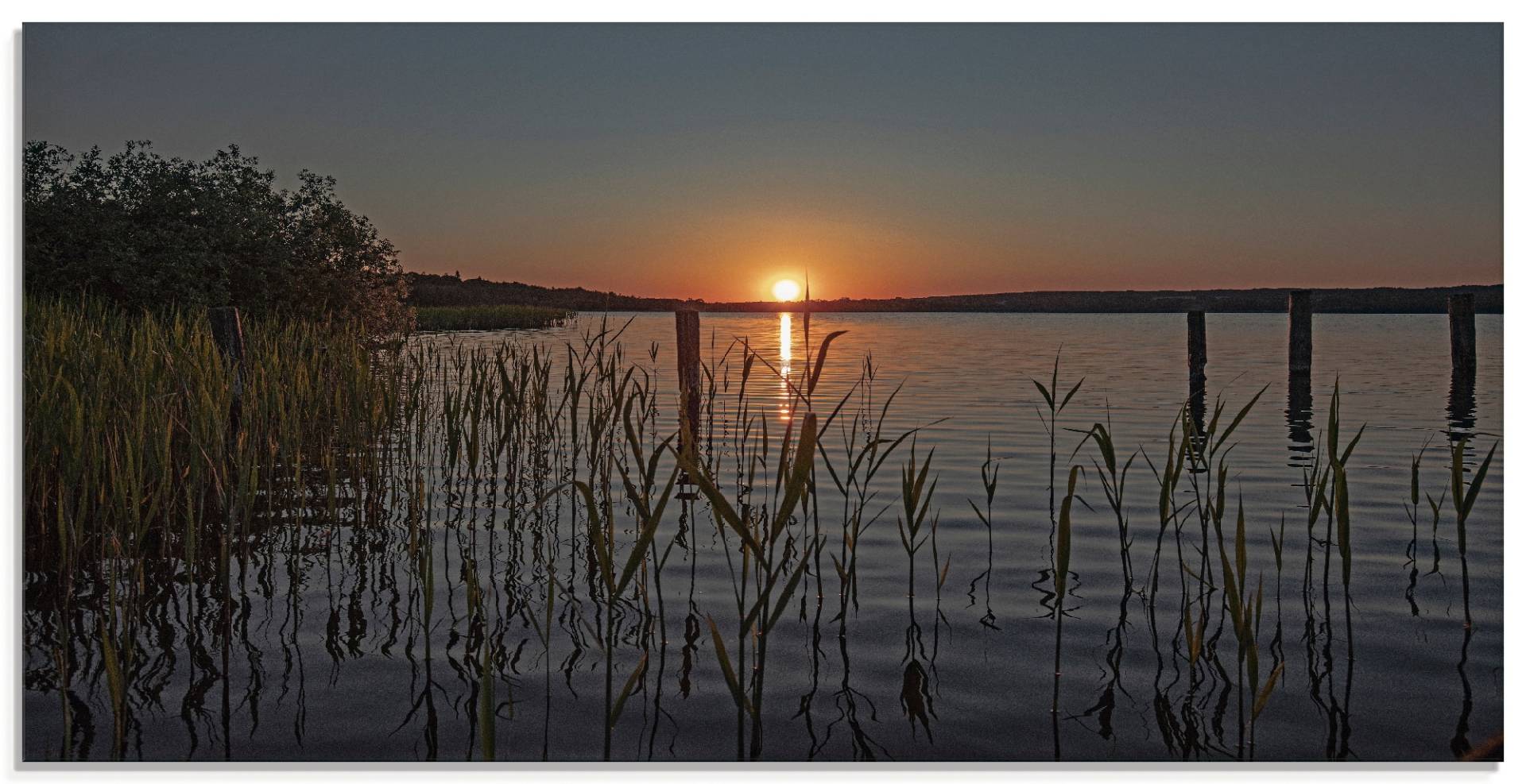 Artland Glasbild »Früh morgens am Ratzeburger See«, Sonnenaufgang & -untergang, (1 St.), in verschiedenen Grössen von Artland