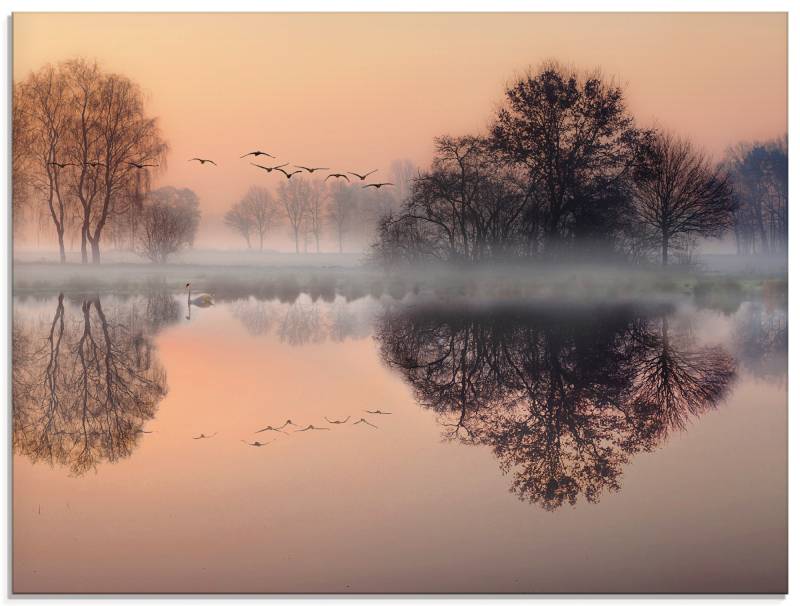 Artland Glasbild »Früh morgens am See....«, Gewässer, (1 St.), in verschiedenen Grössen von Artland