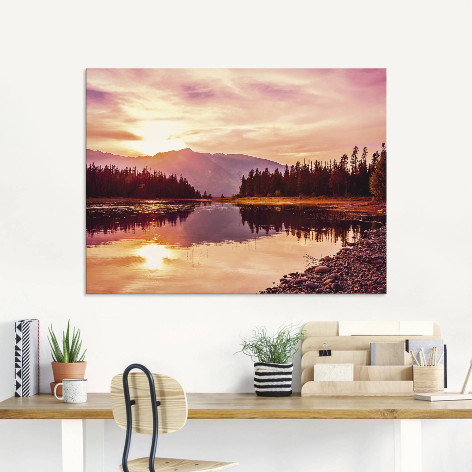 Artland Glasbild »Grand Teton Gebirge bei Sonnenuntergang«, Sonnenaufgang & -untergang, (1 St.), in verschiedenen Grössen Artland Glasbild »Grand Teton Gebirge bei Sonnenuntergang«, Sonnenaufgang & -untergang, (1 St.), in verschiedenen Grössen von Artland