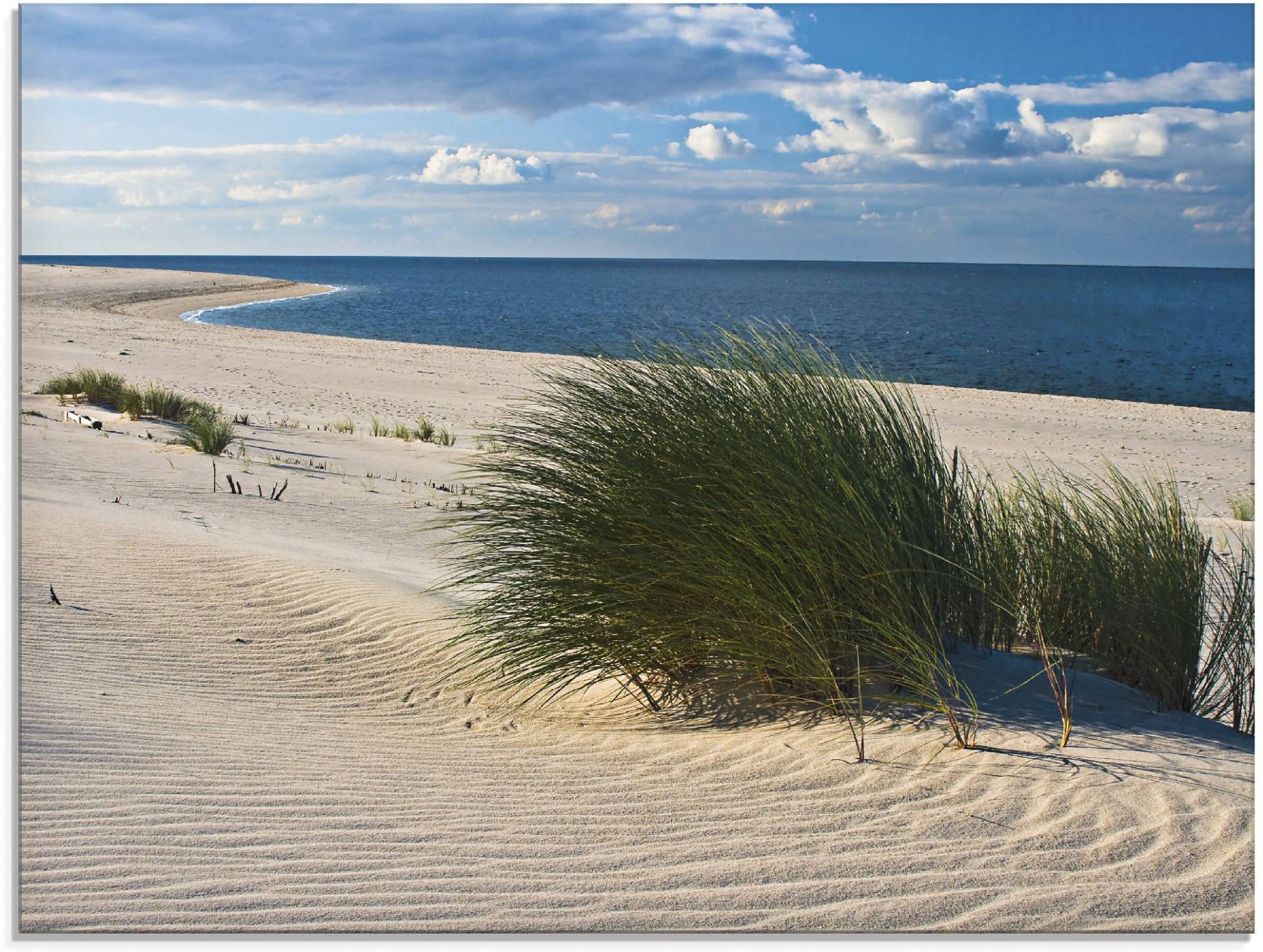 Artland Glasbild »Gras am Strand«, Strand, (1 St.), in verschiedenen Grössen von Artland