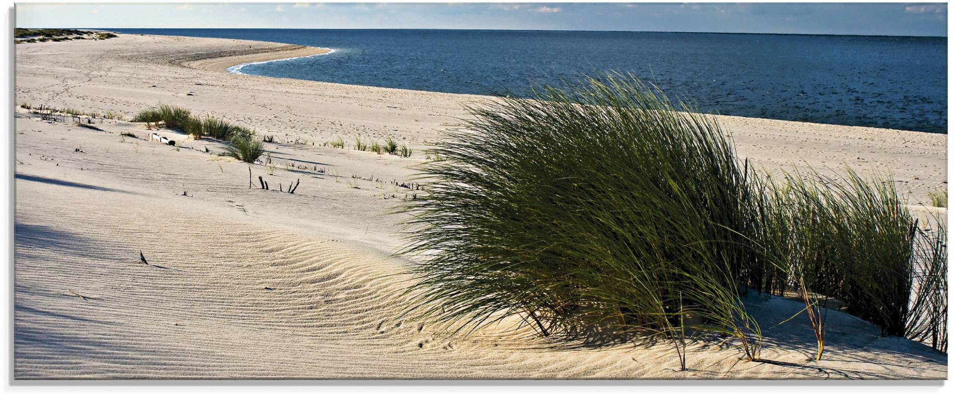 Artland Glasbild »Gras am Strand«, Strand, (1 St.), in verschiedenen Grössen von Artland