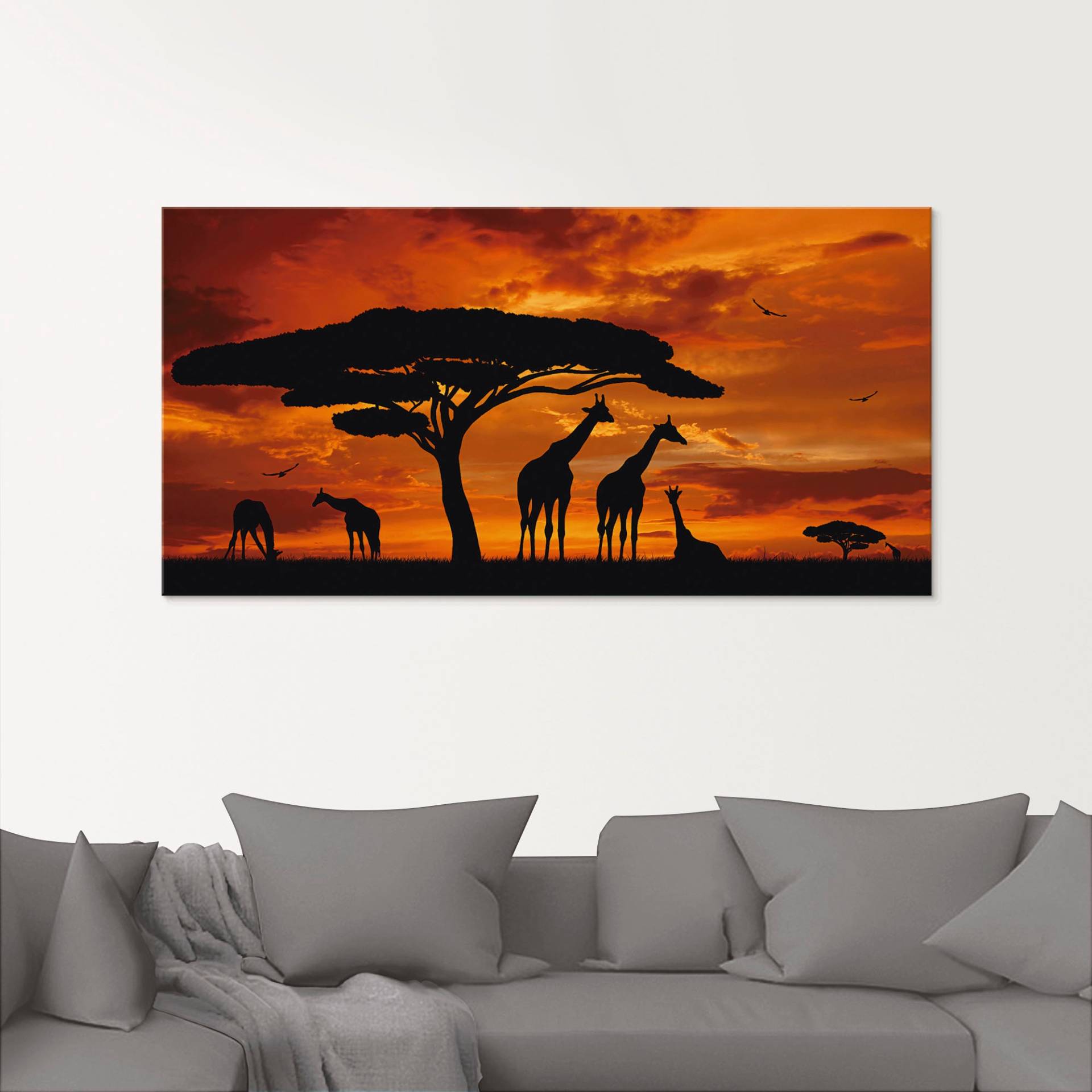 Artland Glasbild »Herde von Giraffen im Sonnenuntergang«, Wildtiere, (1 St.), in verschiedenen Grössen Artland Glasbild »Herde von Giraffen im Sonnenuntergang«, Wildtiere, (1 St.), in verschiedenen Grössen von Artland
