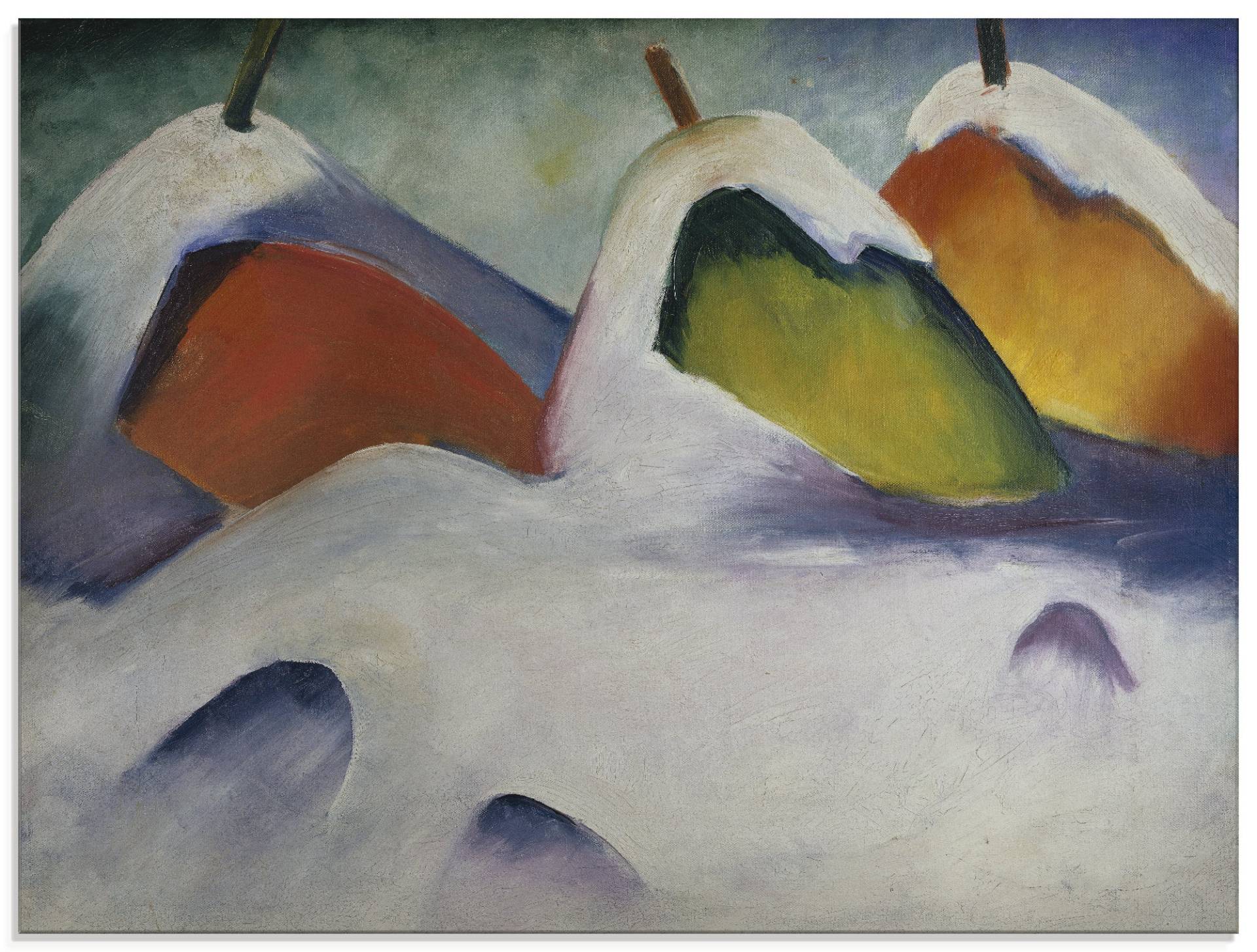 Artland Glasbild »Heuhocken im Schnee. 1911.«, Vier Jahreszeiten, (1 St.), in verschiedenen Grössen von Artland