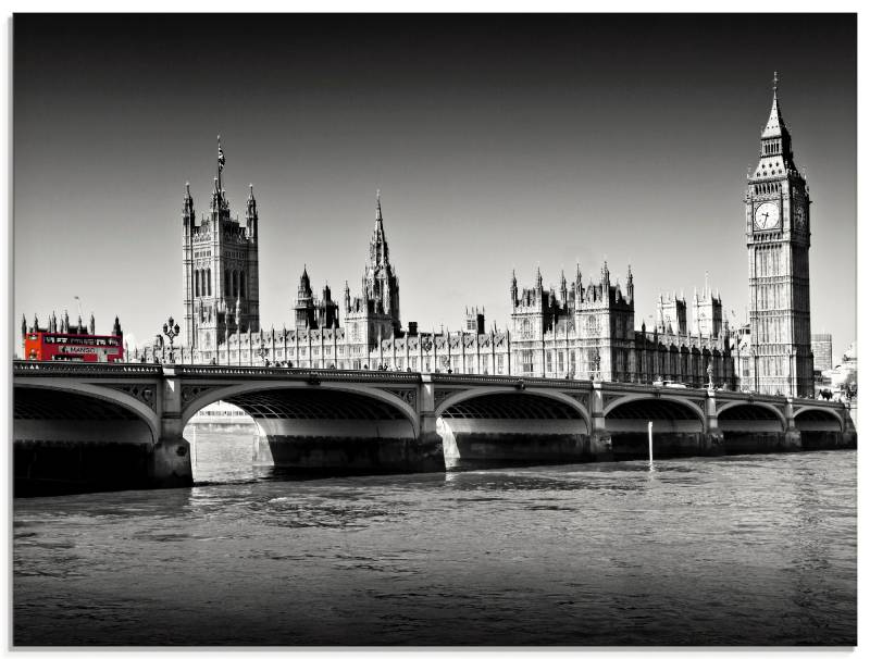 Artland Glasbild »Houses of Parliament & Themse«, Grossbritannien, (1 St.), in verschiedenen Grössen von Artland